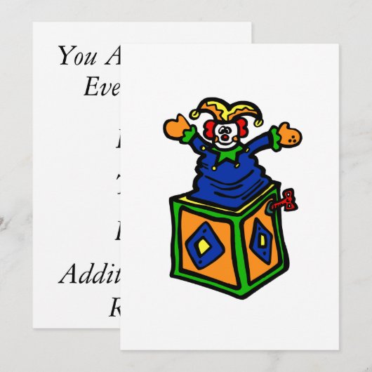 -aansluiting in de doos kaart (Voorkant / Achterkant)