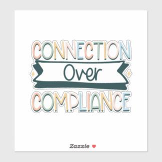 aansluiting op naleving sticker