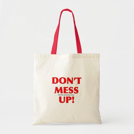 Aansluitinstructies Tote Bag (Voorkant)