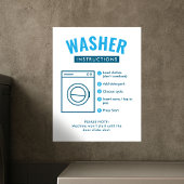 Aansluitinstructies Wasmachine voor Wasmachine Was Poster