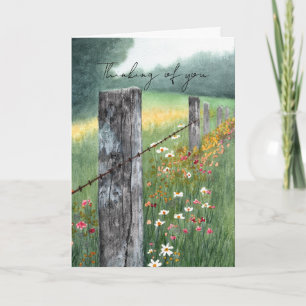 Aansluitkaart met waterverf kunst, bloemmotief, bl kaart