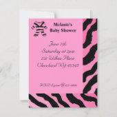 Aansporing tot Baby shower Zebra Print Kaart (Voorkant)