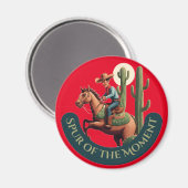 Aansporing van het Moment Cowboy Graphic Magneet (Voorkant / Achterkant)