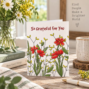 Aansporingskaart Grateful Blooms Kaart