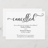 Aansprekende kaart met kalligrafie voor afgeblazen (Voorkant / Achterkant)