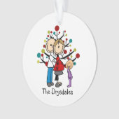 Aanstaand paar Peuter Meisje Kerst Ornament (voorkant)