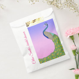 aanstaande bruid Elegant Peacock Bedankzakje