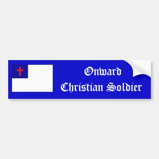 Aanstaande Christelijke Soldeissticker Bumpersticker (Voorkant)