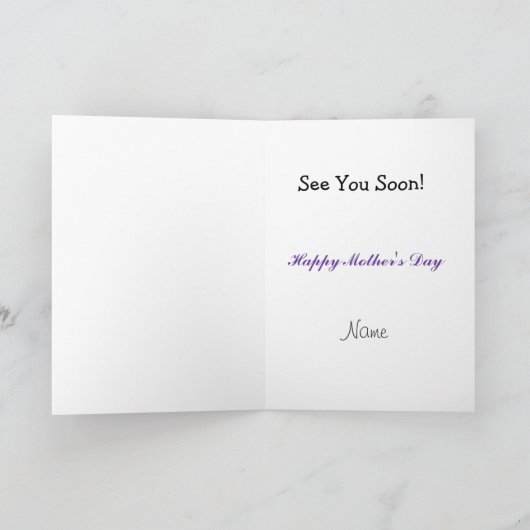 Aanstaande grootmoeder Moederdag Kaart (Binnen)