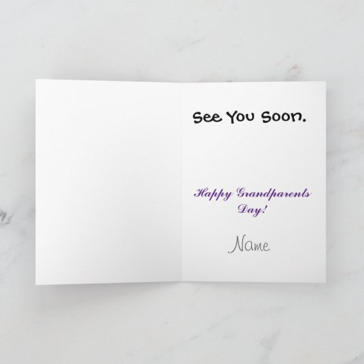 Aanstaande grootouders Kaart (Binnen)