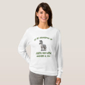 aanstaande mama met dierenthema t-shirt (Voorkant volledig)