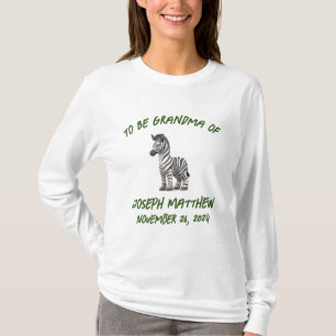 aanstaande mama met dierenthema t-shirt