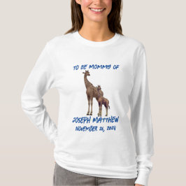 aanstaande mama met dierenthema t-shirt