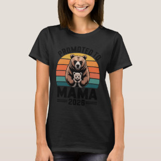 Aanstaande Moeder 2026 Retro Beer Familie Grafiek T-shirt