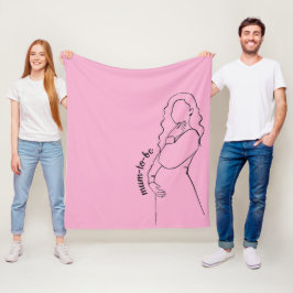 Aanstaande moeder fleece deken