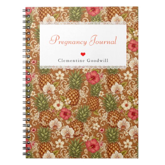 Aanstaande Moeder Gift Zwangerschapsplanner Custom Notitieboek (Voorkant)
