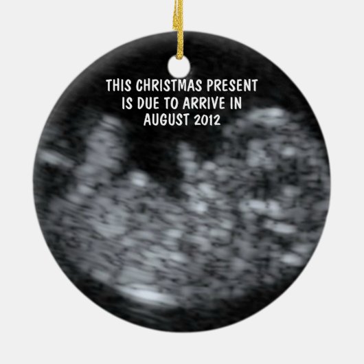 aanstaande moeder keramisch ornament (Achterkant)