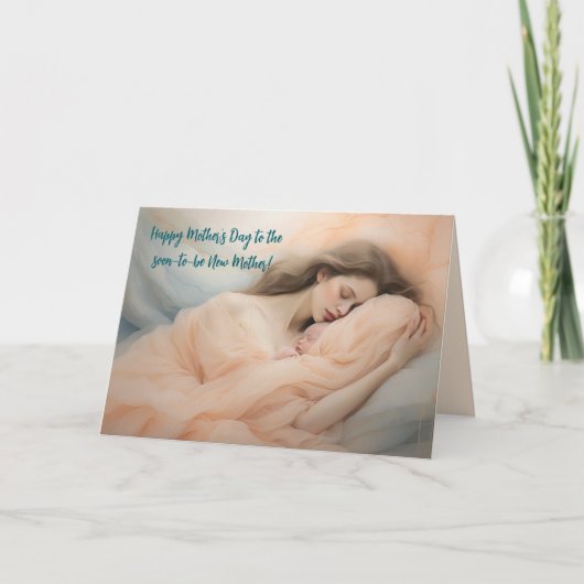 AANSTAANDE MOEDERDAG-KAART BEDANKKAART (Voorkant)