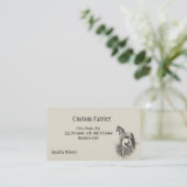 aanstekerpaard Shoeing Black White Art Visitekaartje (Staand voorkant)