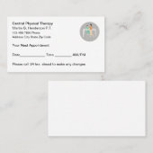 Aanstelling fysiotherapeut afsprakenkaartje (Voorkant / Achterkant)