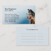 Aanstelling in de diergeneeskundige praktijk afsprakenkaartje (Voorkant / Achterkant)