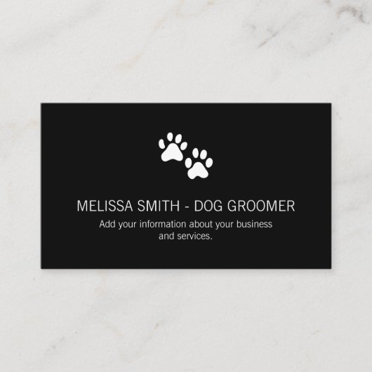 Aanstelling Prints hond Afsprakenkaartje (Voorkant)