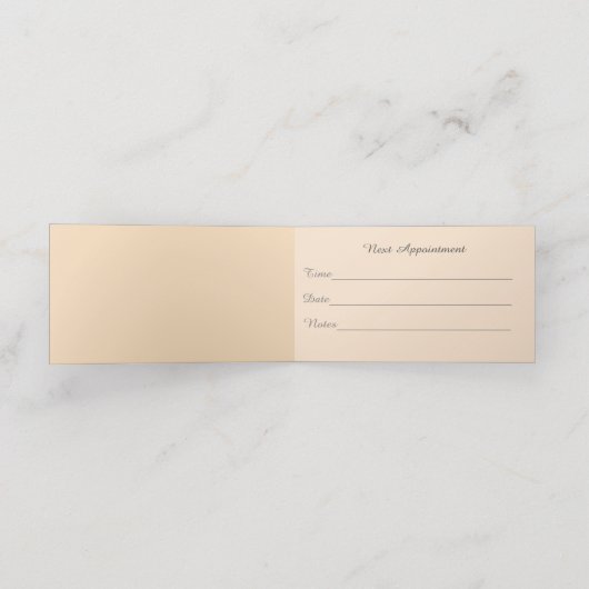 Aanstelling voor hondenverzorging en huisverzorgin afsprakenkaart (Binnenkant ongevouwen)