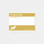 Aanstellingen van Shepherd Dog Post-it Notes (Voorkant)