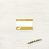 Aanstellingen van Shepherd Dog Post-it Notes (Op bureau)