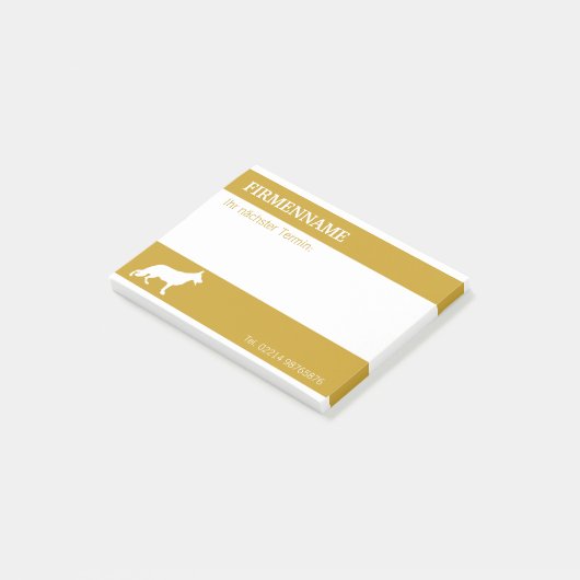 Aanstellingen van Shepherd Dog Post-it Notes (Schuin)
