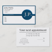 aanstellingsbewaarder afsprakenkaartje (Voorkant / Achterkant)