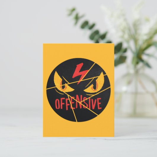 Aanstootgevend Briefkaart (Staand voorkant)