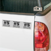 Aanstootgevend dyslectisch feit bumpersticker (Op Truck)