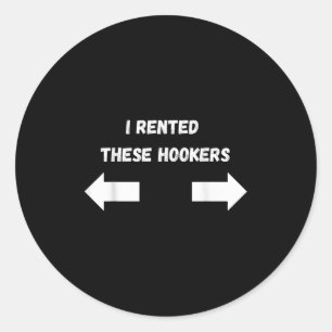 Aanstootgevend huurde ik deze grappige volwassen h ronde sticker