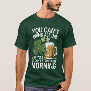 Aanstootgevend Iers Grappig Drink T-shirt