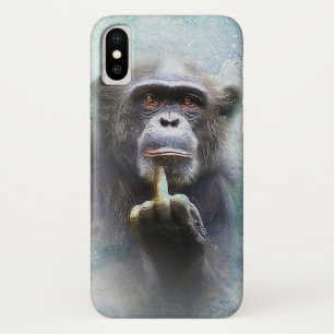 Aanstootgevende grappige dierenchimpansee middelvi Case-Mate iPhone case