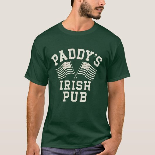 Aanstootgevende Ierse Pub Philly's T-shirt (Voorkant)