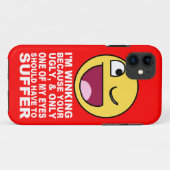 Aanstootgevende Insult Winking Want jouw lelijk Case-Mate iPhone Case (Achterkant (horizontaal))