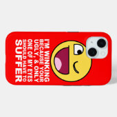 Aanstootgevende Insult Winking Want jouw lelijk Case-Mate iPhone Case (Achterkant (horizontaal))