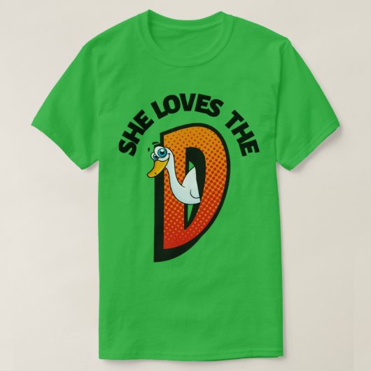 Aanstootgevende volwassen humor ze houdt van grapp t-shirt (Design voorkant)