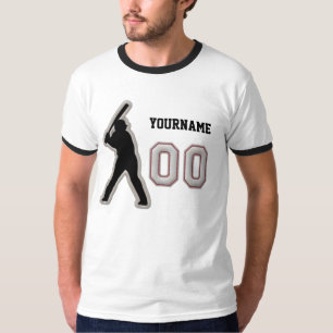 Aantal 00 Hitter Uniform - Koel Baseball Stitches T-shirt