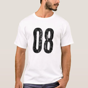 Aantal 08  op nul gezet sport Prac T-shirt