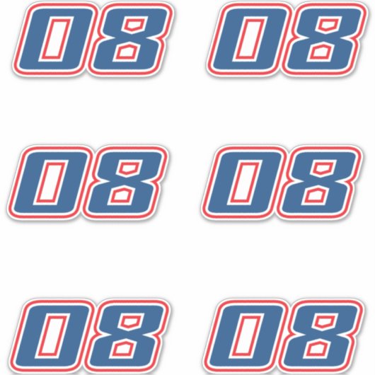 Aantal 08 sticker (Voorkant)