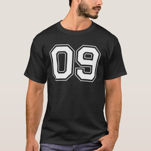 Aantal 09 t-shirt (Voorkant)