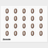 Aantal 0 Chocolade stickers (Vel)