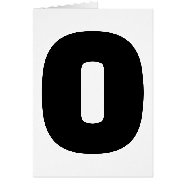 Aantal 0 nul (Voorkant)