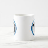 Aantal 10 blauw koffiemok (Center)