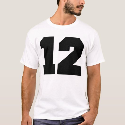 Aantal 12 Sport T-shirt (Voorkant)
