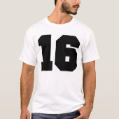 Aantal 16 Sport T-shirt (Voorkant)