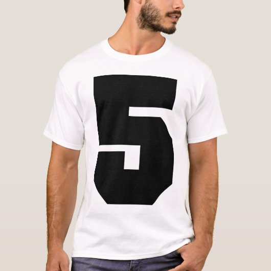 Aantal 5 Sport T-shirt (Voorkant)